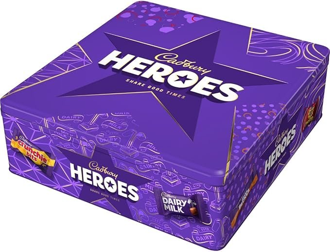 Cadbury Heroes Tin, Filled with Your Festive Chocolate Favourites, Perfect for Sharing, 700 g (Pack of 1) - Image 2