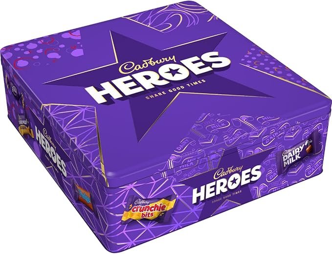 Cadbury Heroes Tin, Filled with Your Festive Chocolate Favourites, Perfect for Sharing, 700 g (Pack of 1) - Image 3