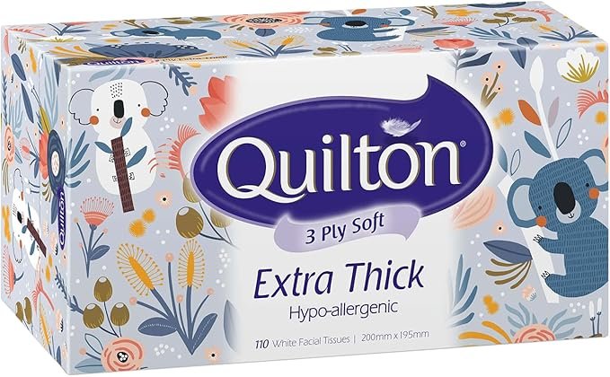 Quilton 3-Ply Extra Thick Hypo-Allergenic Facial Tissue 12 boxes - Image 4
