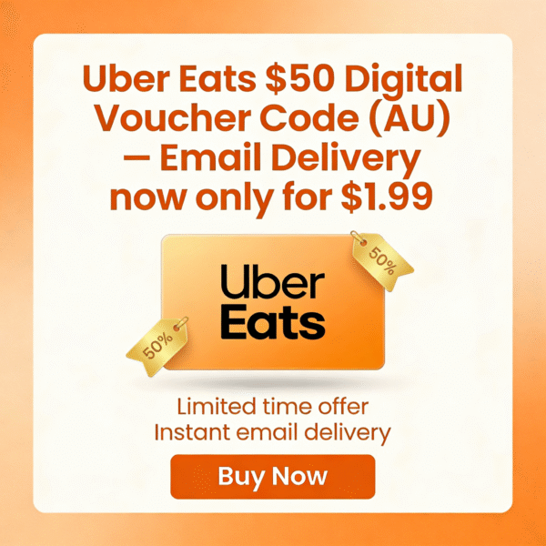 Uber Eats $50 e-voucher code (Australia) – sent by email - Image 2
